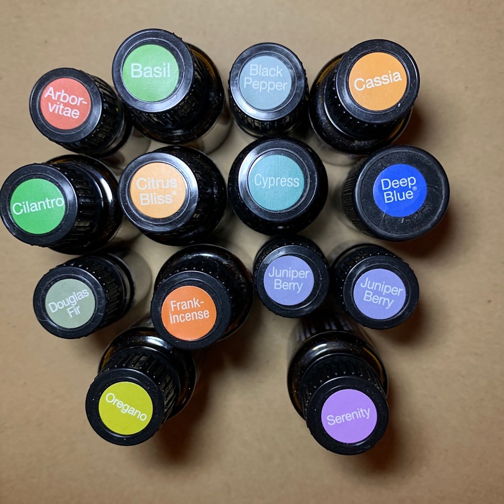 Lot of 14 opened doTERRA oils.